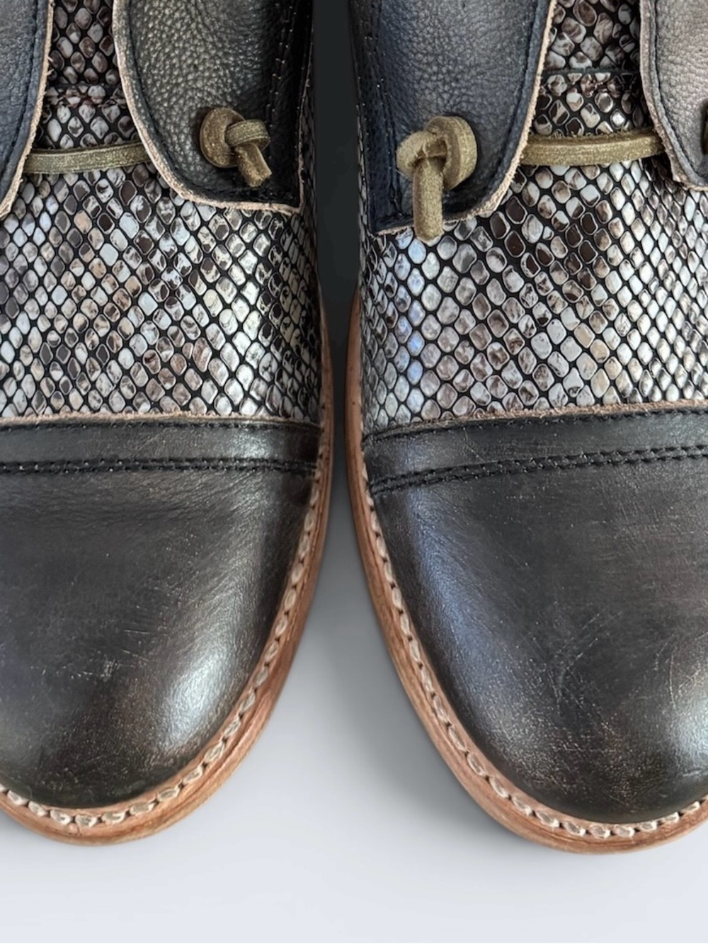 NEW IN BOX - FREEBIRD MABEL BRONZE with BRONZE/BLUE SNAKESKIN SZ 10 - Picture 2 of 8